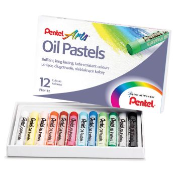 Пастель масляная Pentel, 12 цветов, картон. упаковка Пастель масляная Pentel, 12 цветов, картон. упаковка