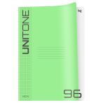 Тетрадь 96л., А4 клетка BG "UniTone. Neon", пластиковая обложка, неон салатовый