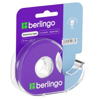 Клейкая лента 19мм*33м, Berlingo, прозрачная, в пластиковом диспенсере, европодвес Клейкая лента 19мм*33м, Berlingo, прозрачная, в пластиковом диспенсере, европодвес
