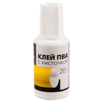 Клей ПВА с кисточкой Гамма, 20г Клей ПВА с кисточкой Гамма, 20г