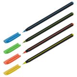 Ручка шариковая Luxor "Stick Soft Touch" синяя, 0,7мм, корпус ассорти