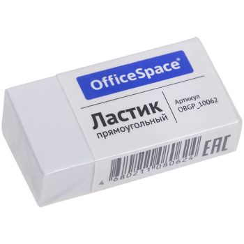 Ластик OfficeSpace, прямоугольный, термопластичная резина, картонный футляр, 38*20*10мм Ластик OfficeSpace, прямоугольный, термопластичная резина, картонный футляр, 38*20*10мм